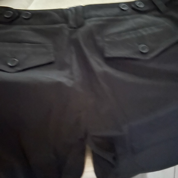 BCBG black and ivory color capris. The ivory have cuffs. - Picture 3 of 6